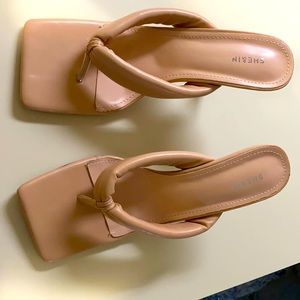 Nude thong sandal from SHEIN